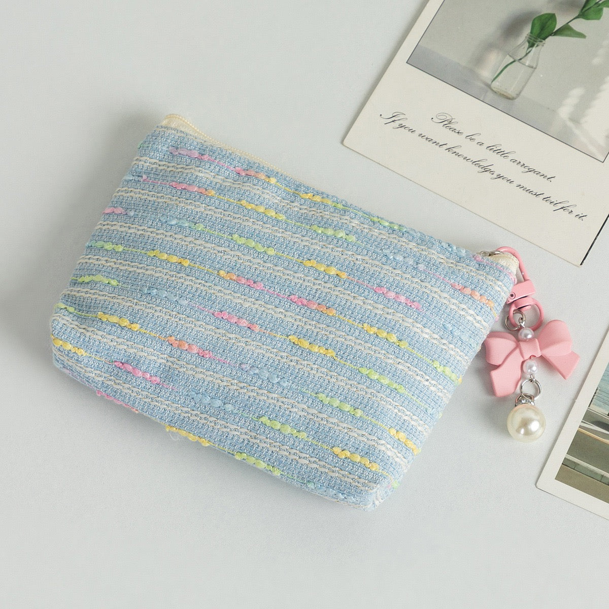The Petite Color-Stripe Pouch