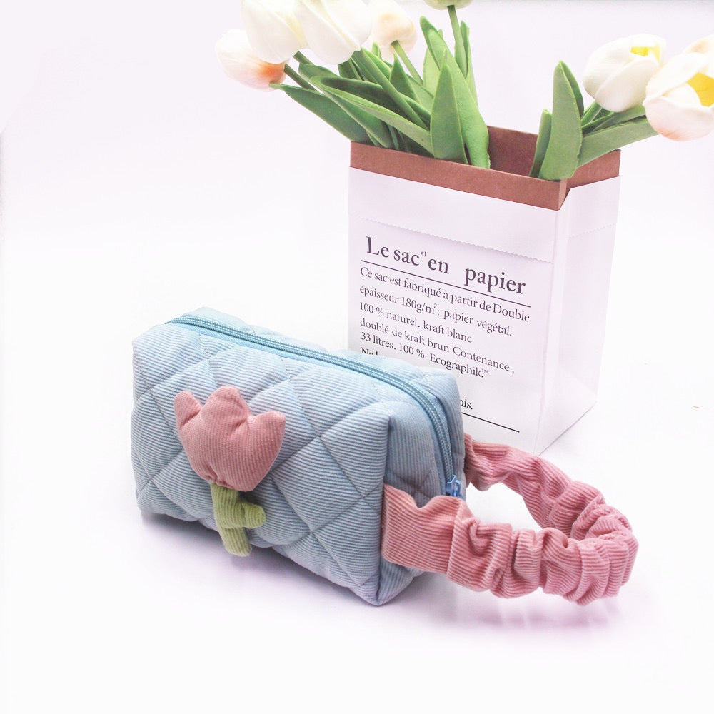 3D Floral Makeup Bag