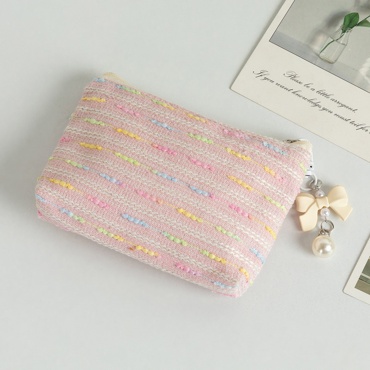 The Petite Color-Stripe Pouch