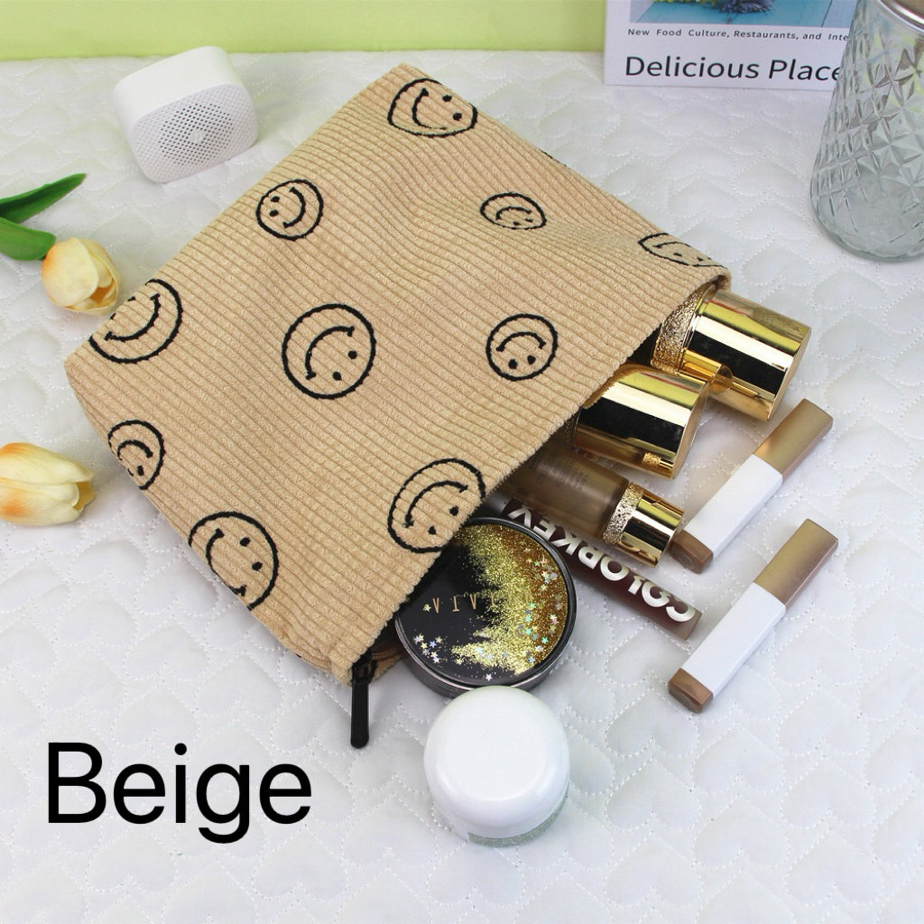 Smiley Face Makeup & Stationery Bag